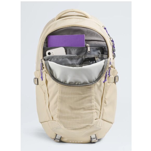 The North Face Women’s Recon 30L Daypack Backpack, Gravel / Optic Violet, NEW - Picture 8 of 11
